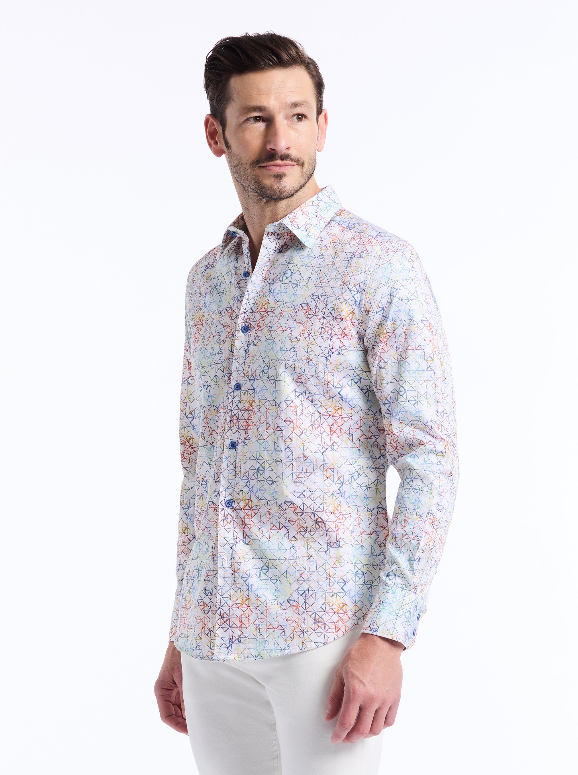 NAVER LONG SLEEVE BUTTON DOWN SHIRT