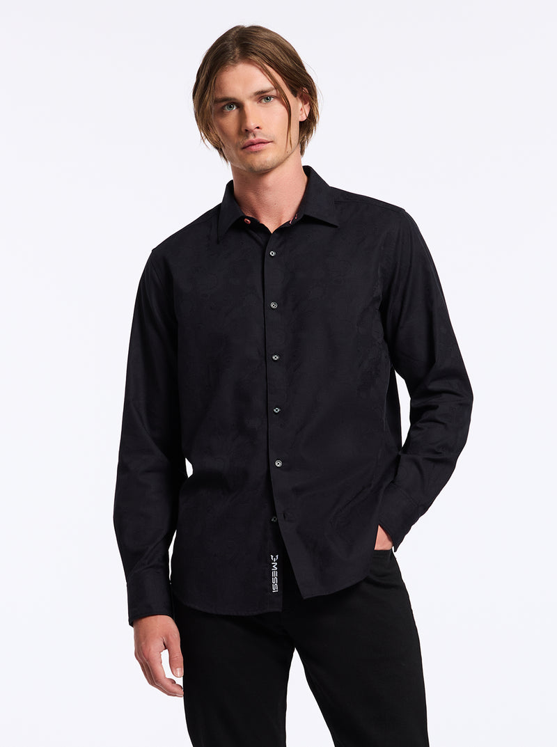 MESSI LONG SLEEVE BUTTON DOWN SHIRT