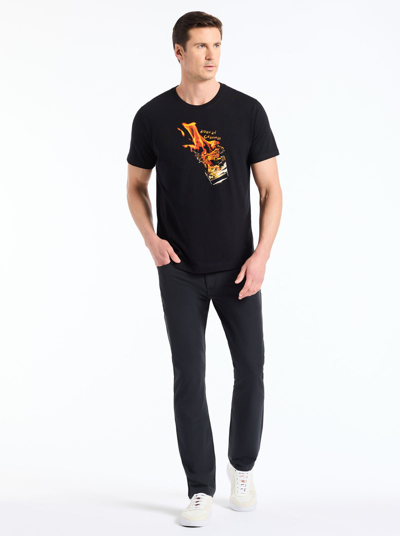 WHISKEY ON FIRE SHORT SLEEVE T-SHIRT