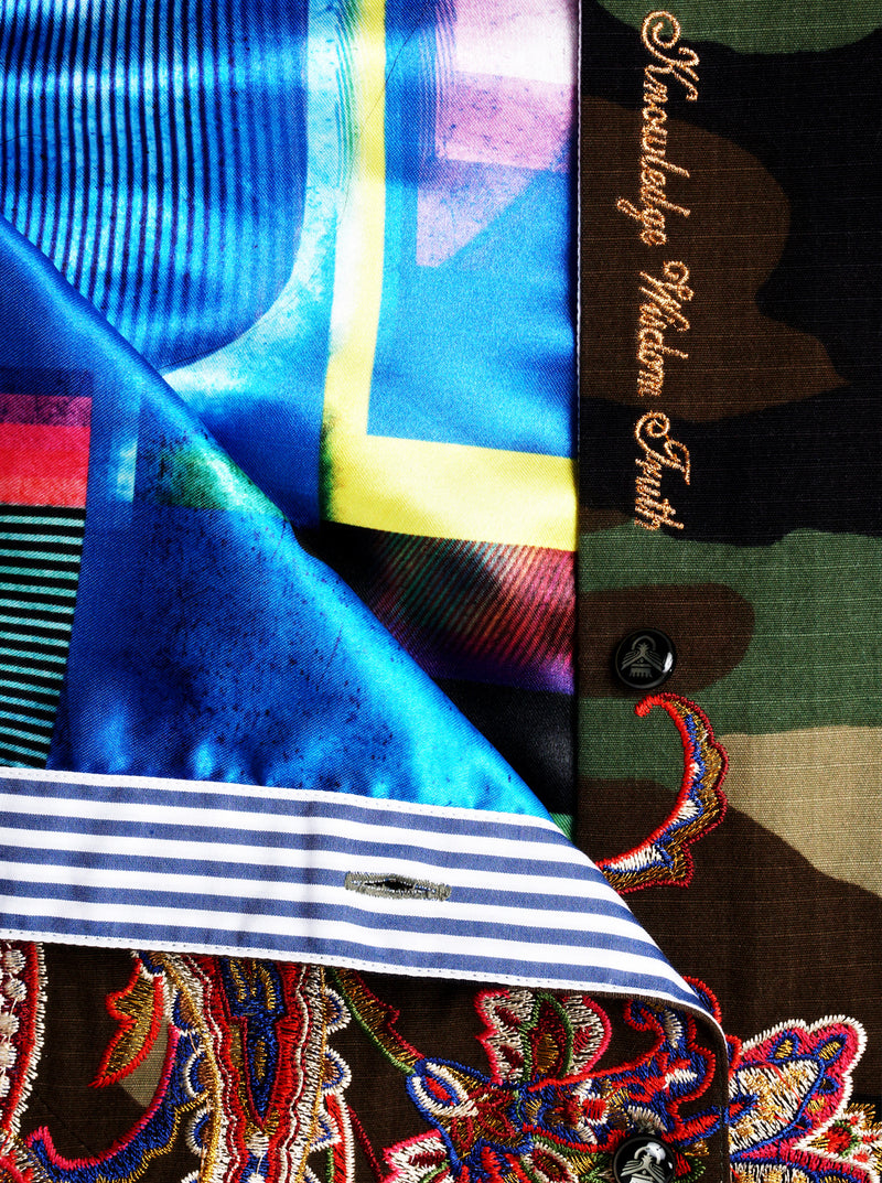 LIMITED EDITION THE LOVE & PEACE LONG SLEEVE BUTTON SHIRT