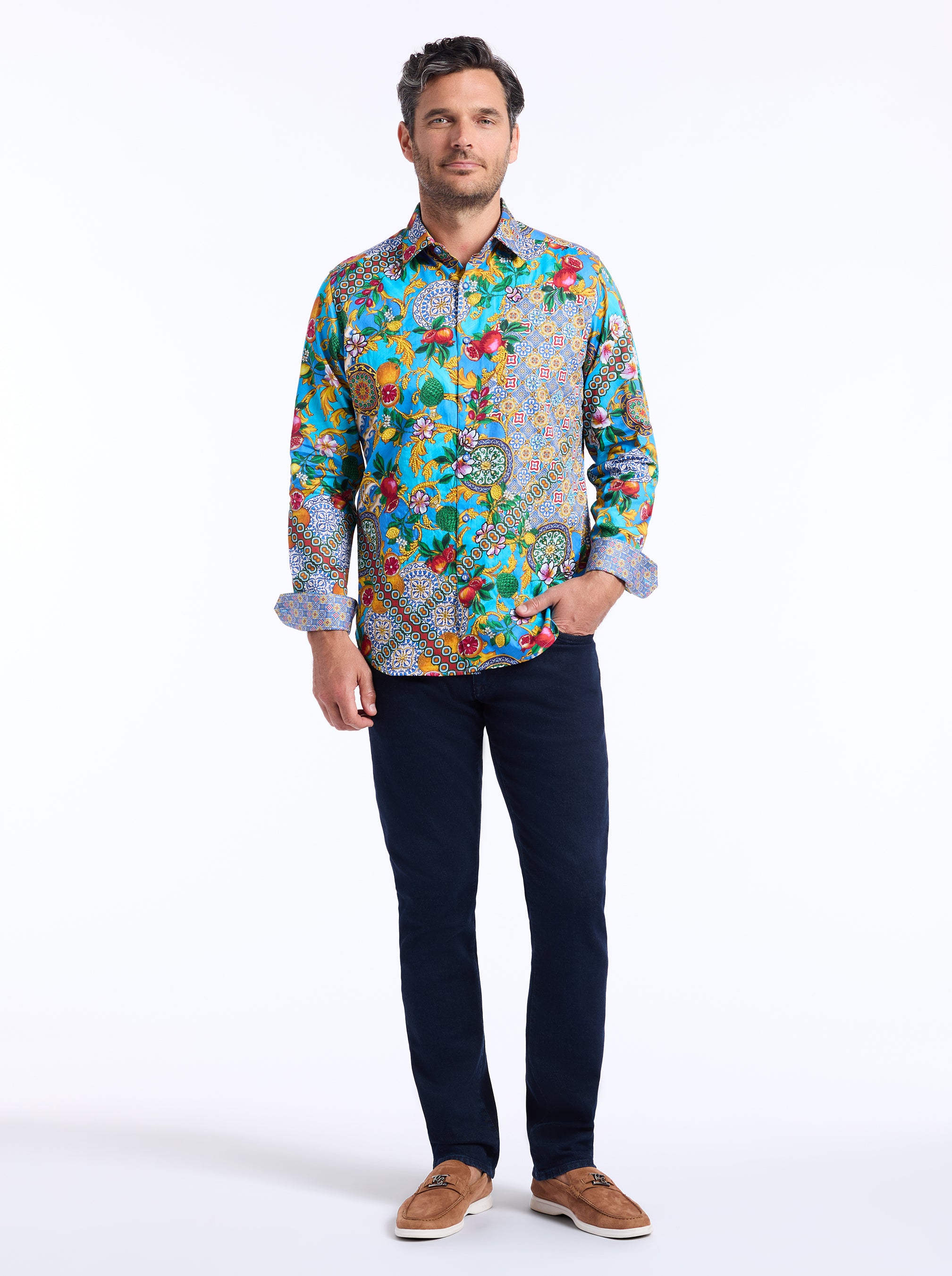 NORTHUMBRIA LONG SLEEVE BUTTON DOWN SHIRT