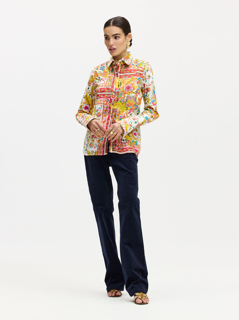 LIMITED EDITION GIVERNY FLOWERS LONG SLEEVE SHIRT