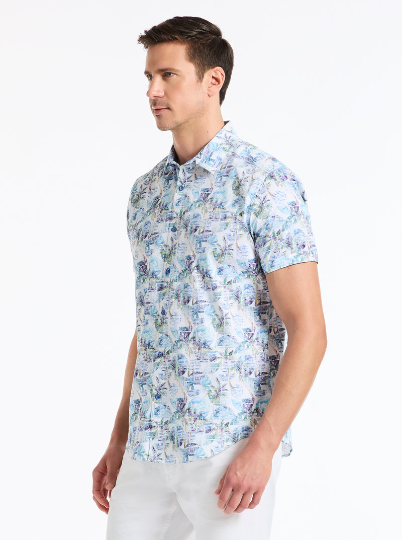 MONROE SHORT SLEEVE BUTTON DOWN SHIRT
