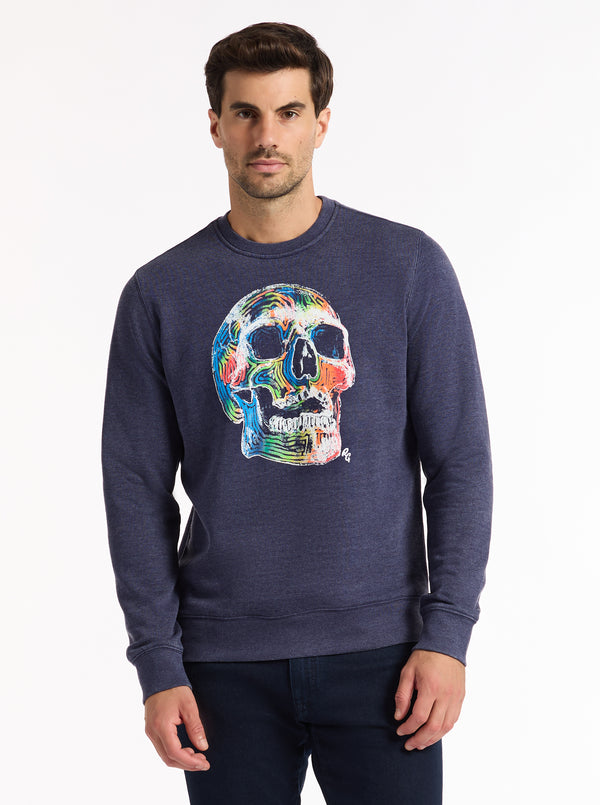 NEON BONES LONG SLEEVE KNIT SHIRT