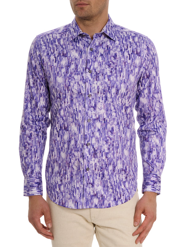 DEMERI LONG SLEEVE BUTTON DOWN SHIRT