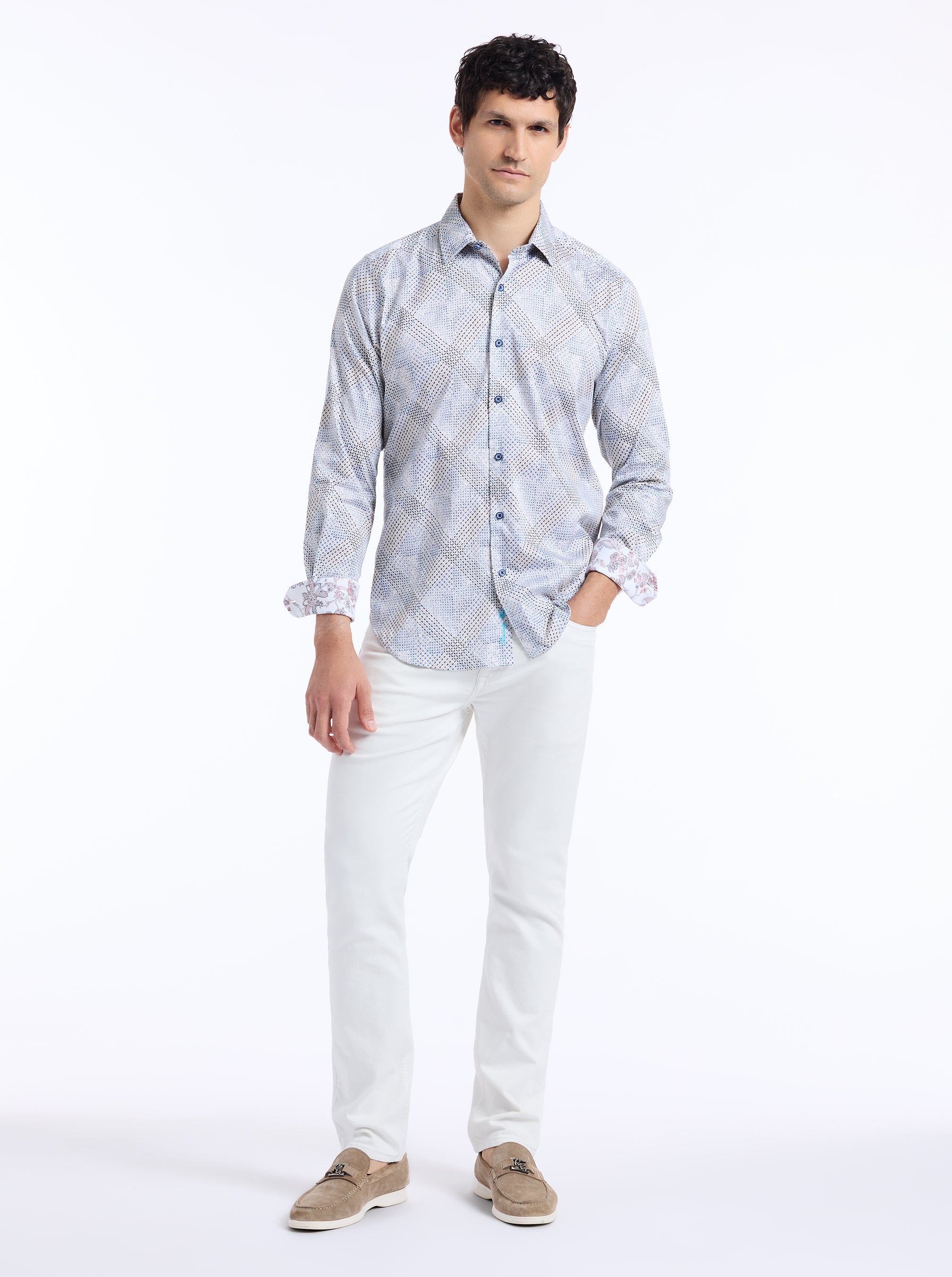 SHILLIBEER LONG SLEEVE BUTTON DOWN SHIRT