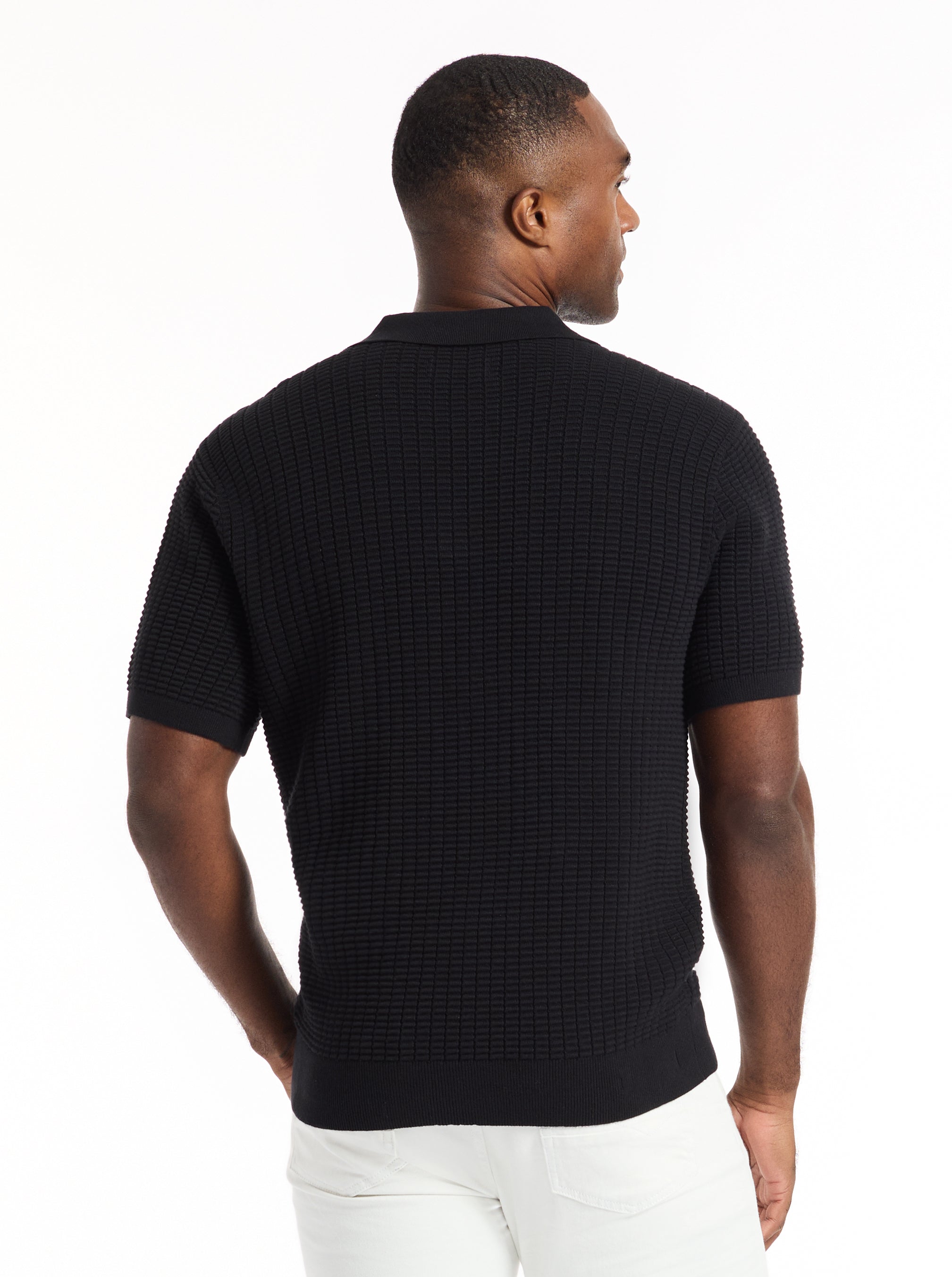 MACOMBS SHORT SLEEVE SWEATER POLO