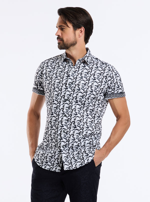 THERON SHORT SLEEVE BUTTON DOWN SHIRT