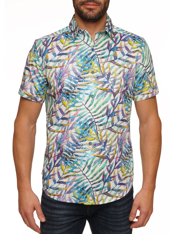 CEDRICK SHORT SLEEVE BUTTON DOWN SHIRT