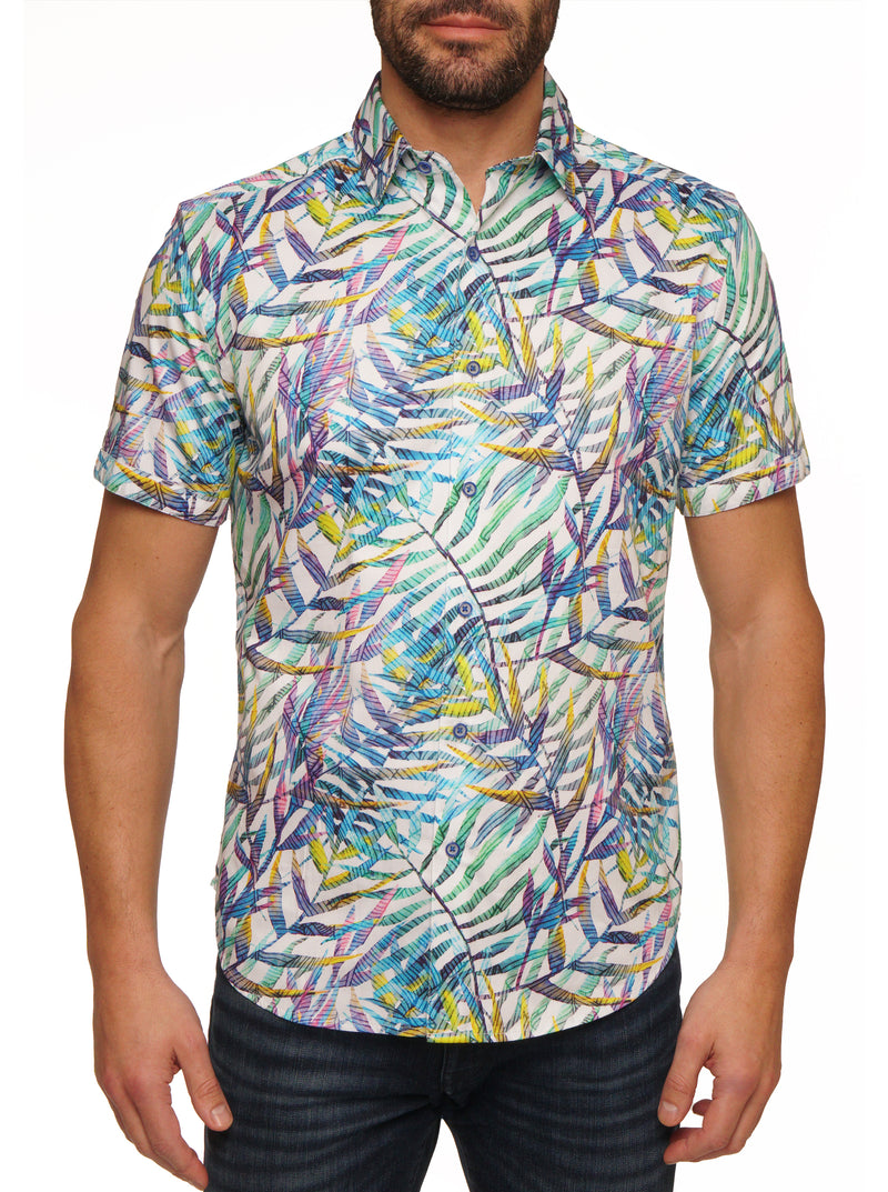 CEDRICK SHORT SLEEVE BUTTON DOWN SHIRT