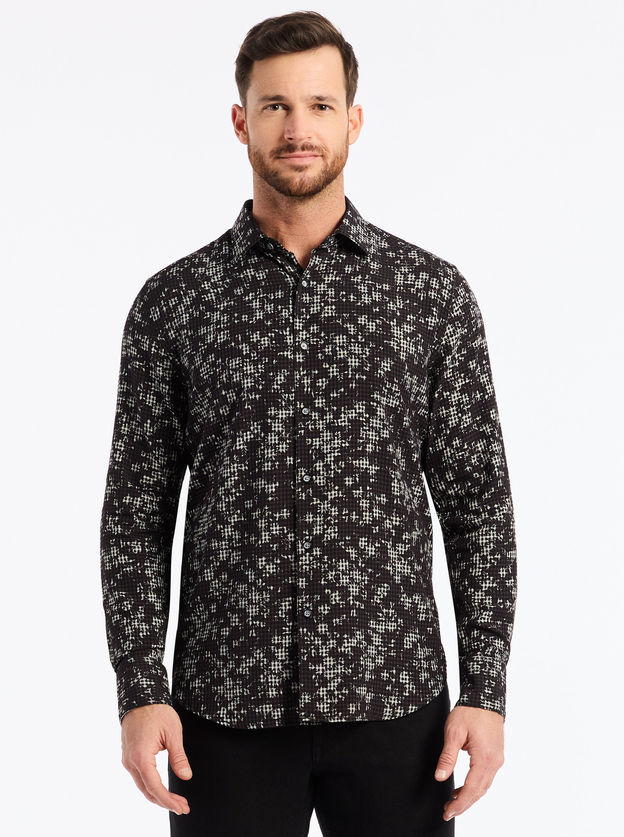 ANGOLA LONG SLEEVE BUTTON DOWN SHIRT