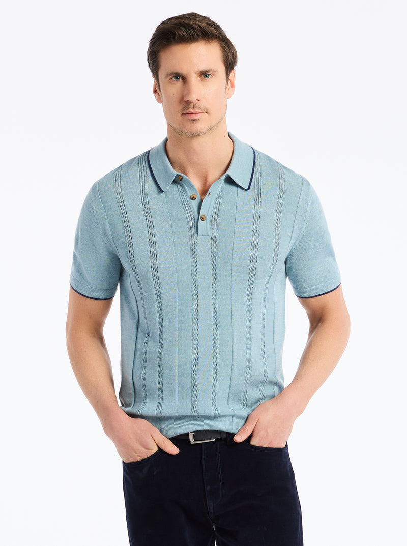 EDVAN SHORT SLEEVE SWEATER POLO