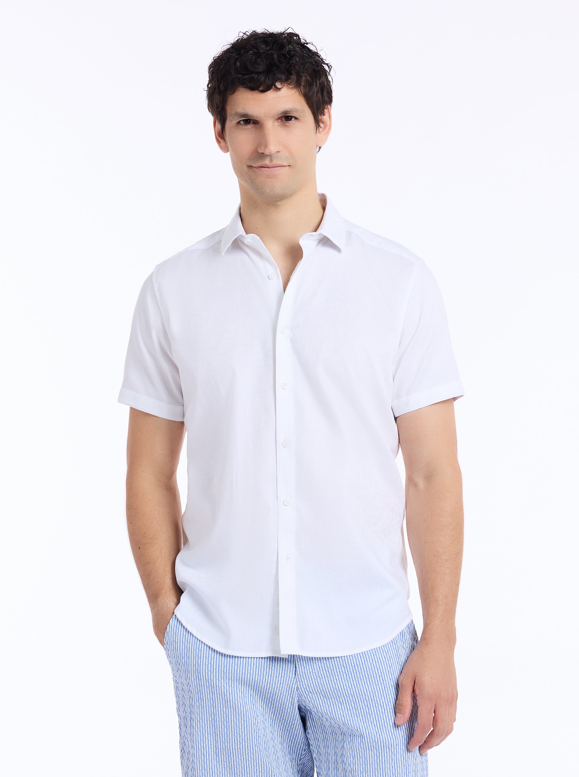 HUDSON SHORT SLEEVE BUTTON DOWN SHIRT