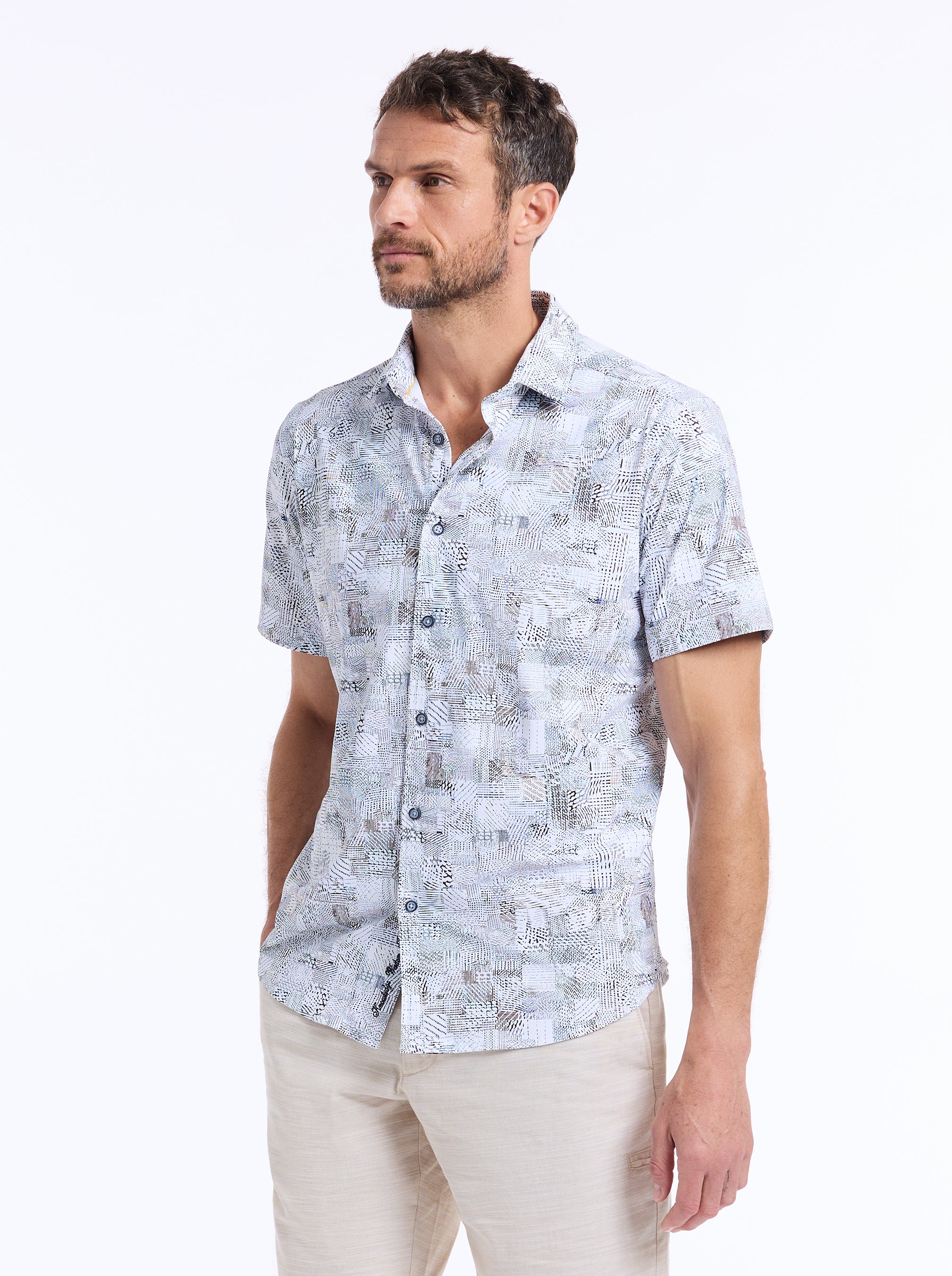 WRATHBONE SHORT SLEEVE BUTTON DOWN SHIRT