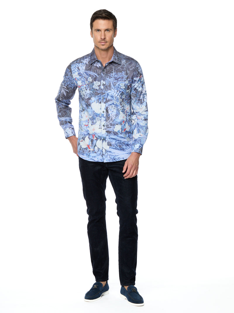 NADINE LONG SLEEVE BUTTON DOWN SHIRT TALL