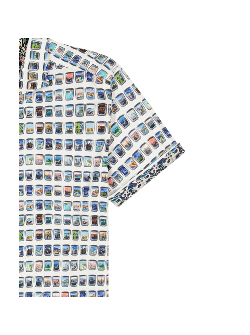 PARADIS PORTAL SHORT SLEEVE BUTTON DOWN SHIRT
