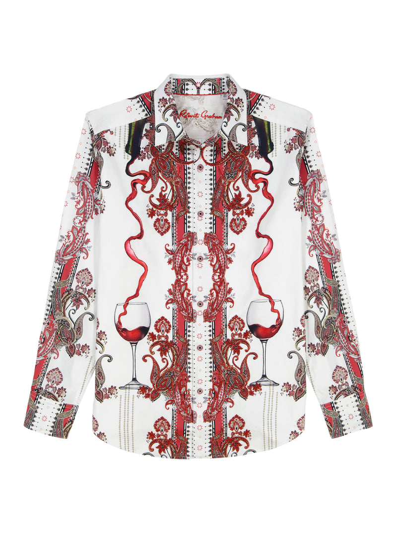 NAUGHTY & NICE LONG SLEEVE BUTTON DOWN SHIRT