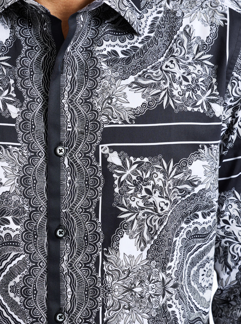 RABAT LONG SLEEVE BUTTON DOWN SHIRT