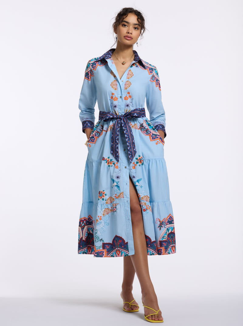 PIA 3/4 SLEEVE DRESS