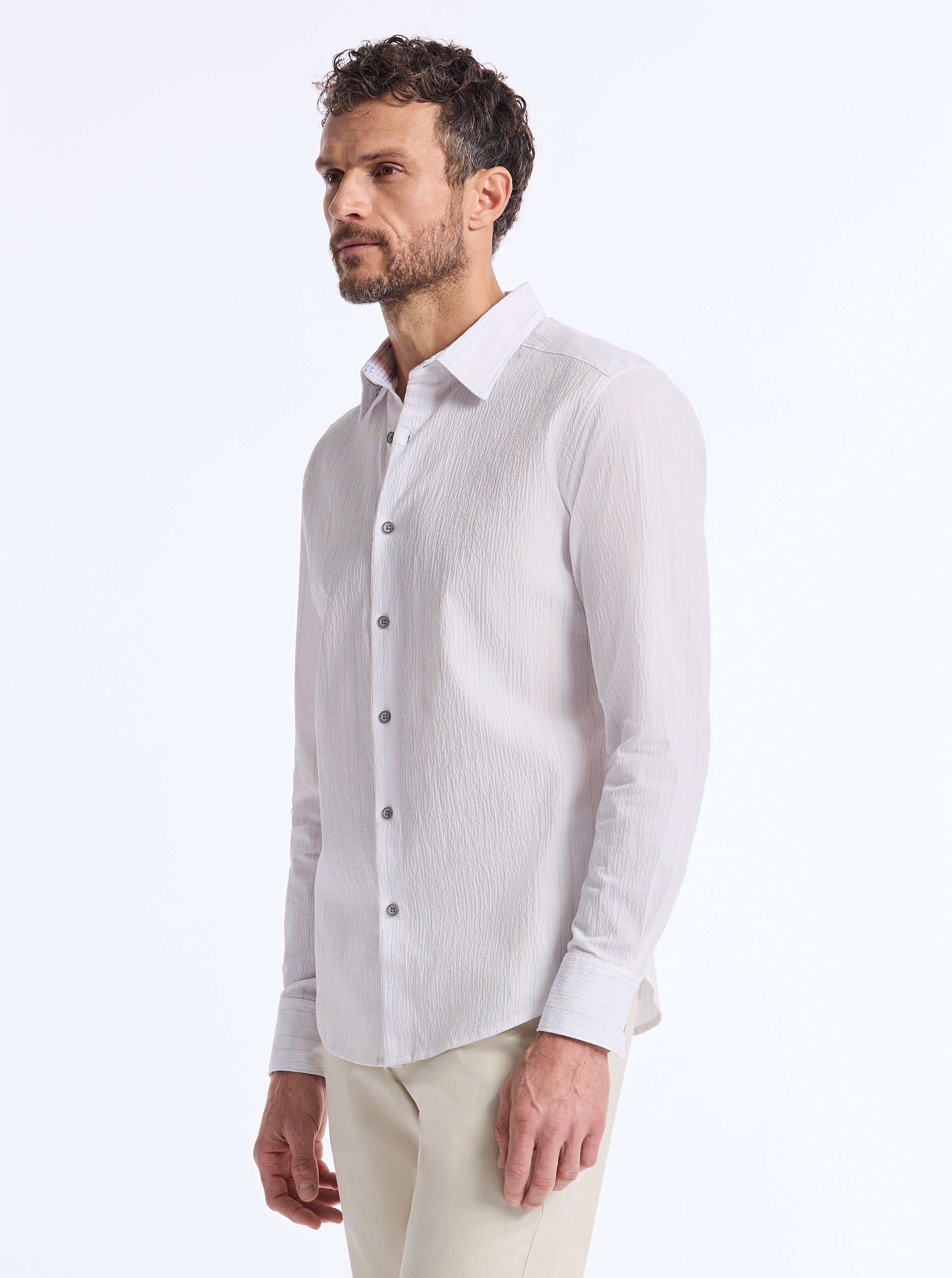 REABROOK LONG SLEEVE BUTTON DOWN SHIRT