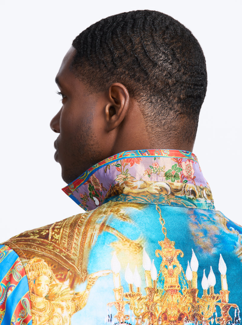 LIMITED EDITION COURTS OF KINGS LONG SLEEVE BUTTON DOWN SHIRT