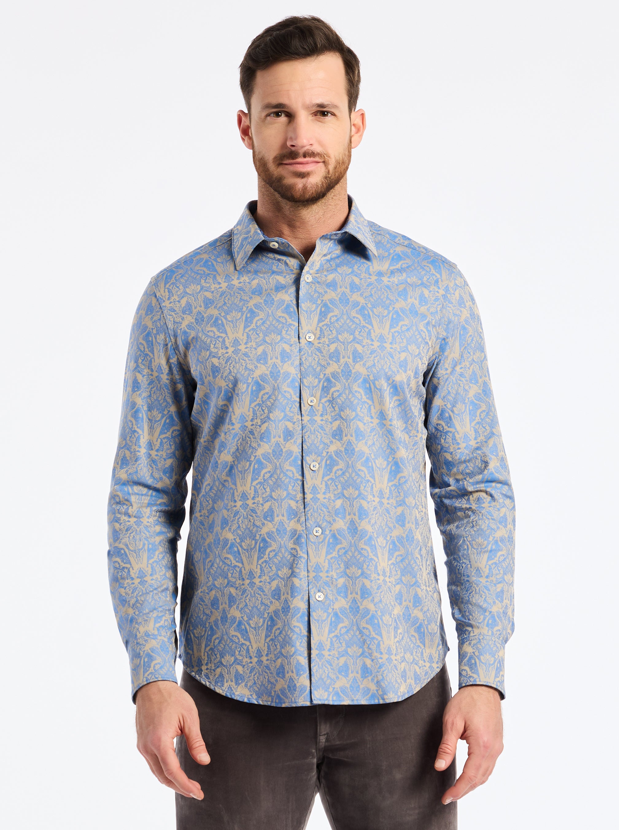 HIGHLAND LONG SLEEVE BUTTON DOWN SHIRT