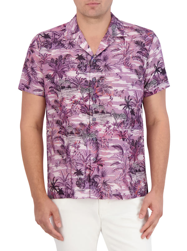 MAKARA SHORT SLEEVE BUTTON DOWN SHIRT