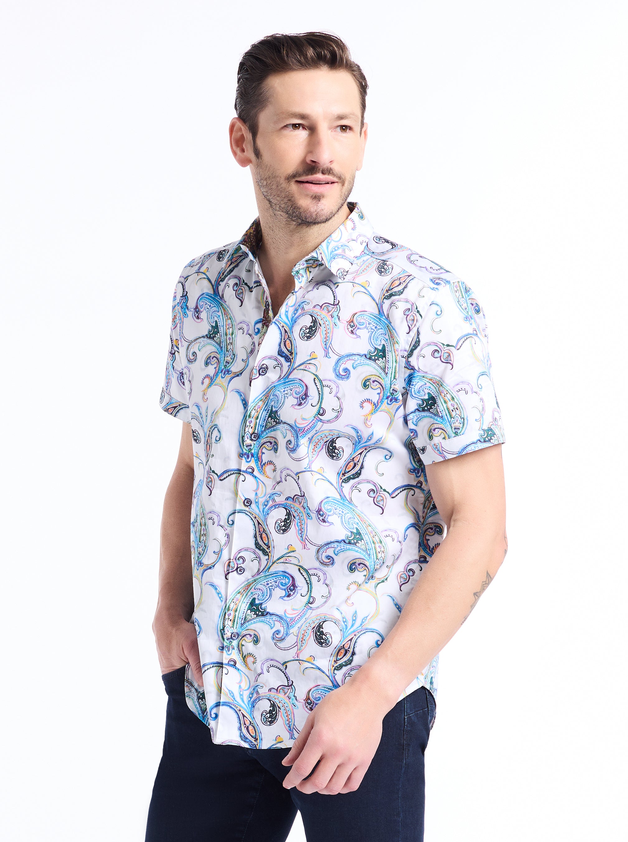 GRASSHOPPER 2 SHORT SLEEVE BUTTON DOWN SHIRT