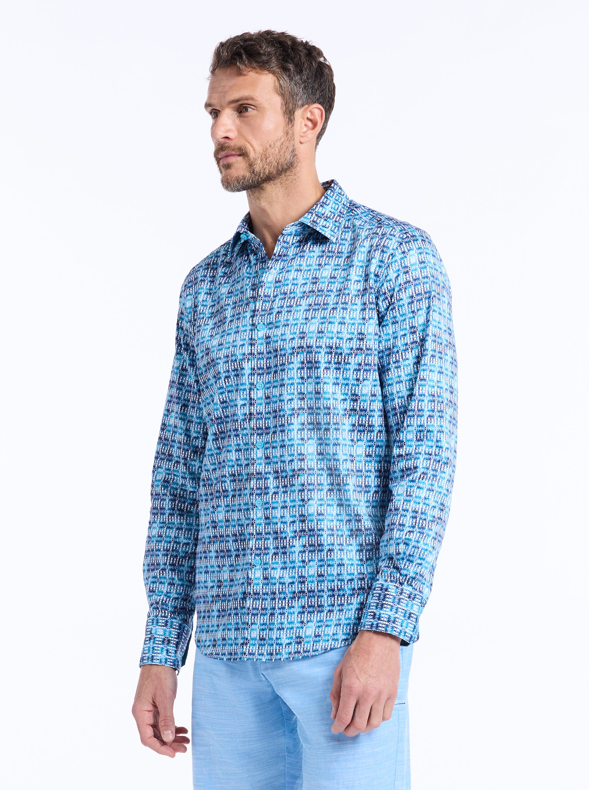 WESTMORELAND LONG SLEEVE BUTTON DOWN SHIRT