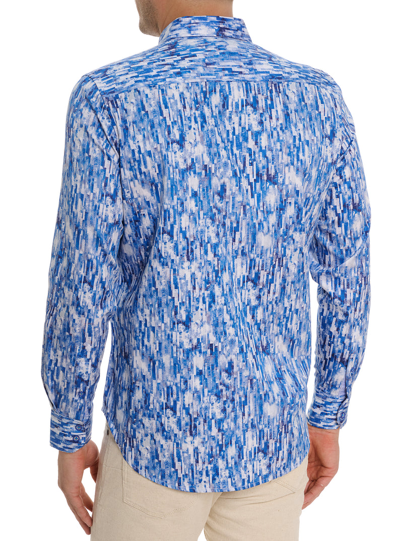 DEMERI LONG SLEEVE BUTTON DOWN SHIRT