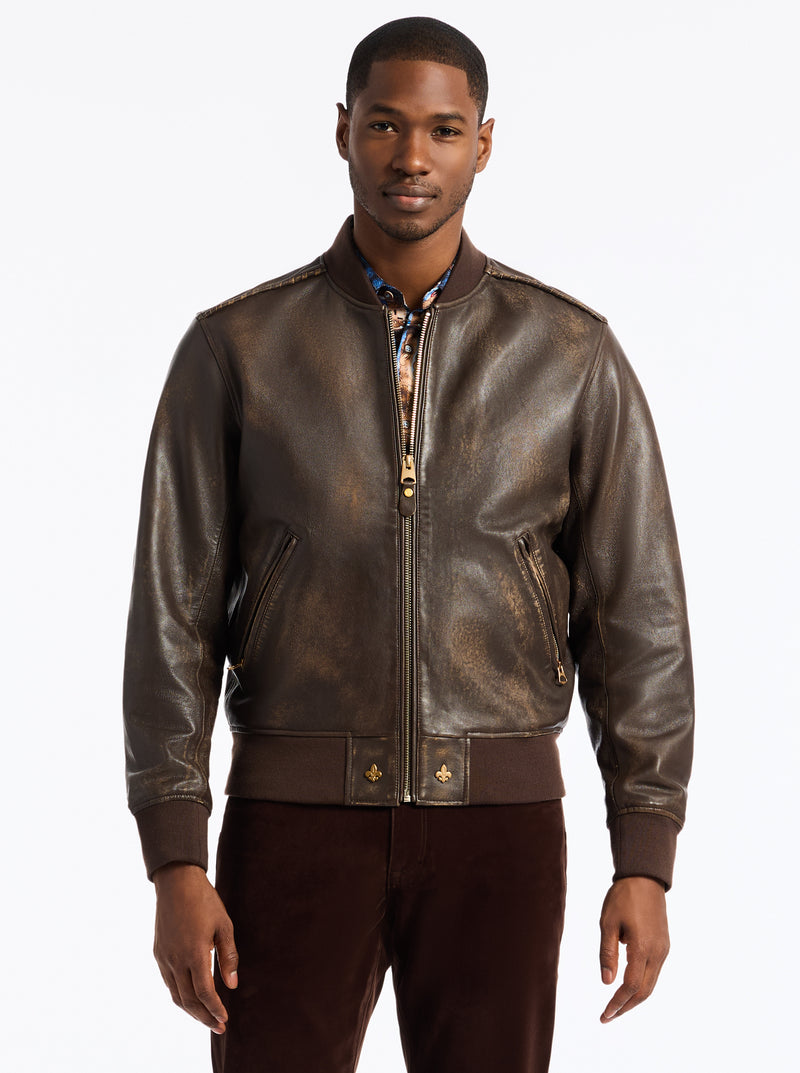 LIMITED EDITION GILDED OUTLAW LEATHER JACKET