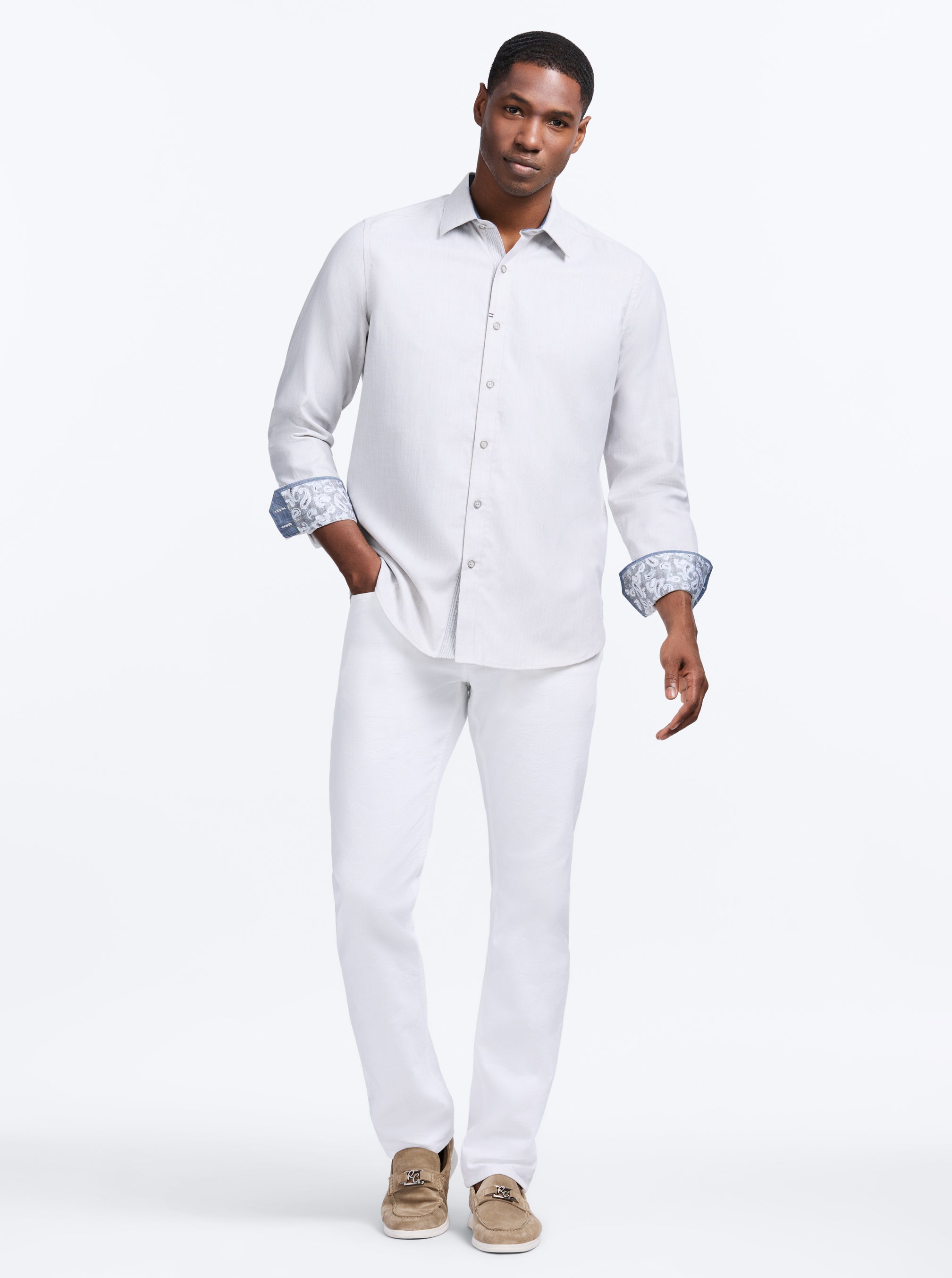 CHARLTON LONG SLEEVE BUTTON DOWN SHIRT