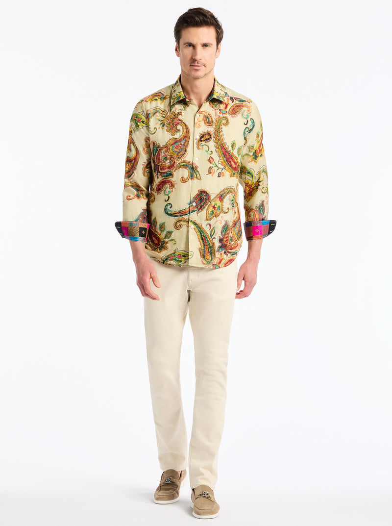 LIMITED EDITION BOCA DREAMS LONG SLEEVE BUTTON DOWN SHIRT