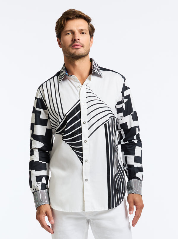 LIMITED EDITION VITO'S VISION LONG SLEEVE BUTTON DOWN SHIRT BIG