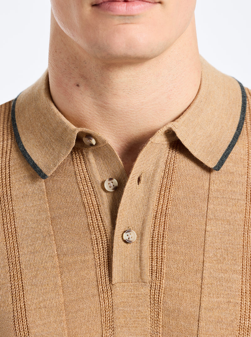 EDVAN SHORT SLEEVE SWEATER POLO