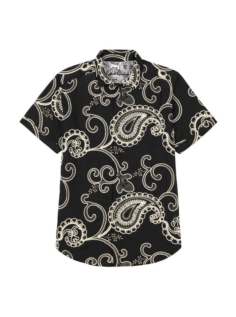 IMBRIGLIO SHORT SLEEVE BUTTON DOWN SHIRT
