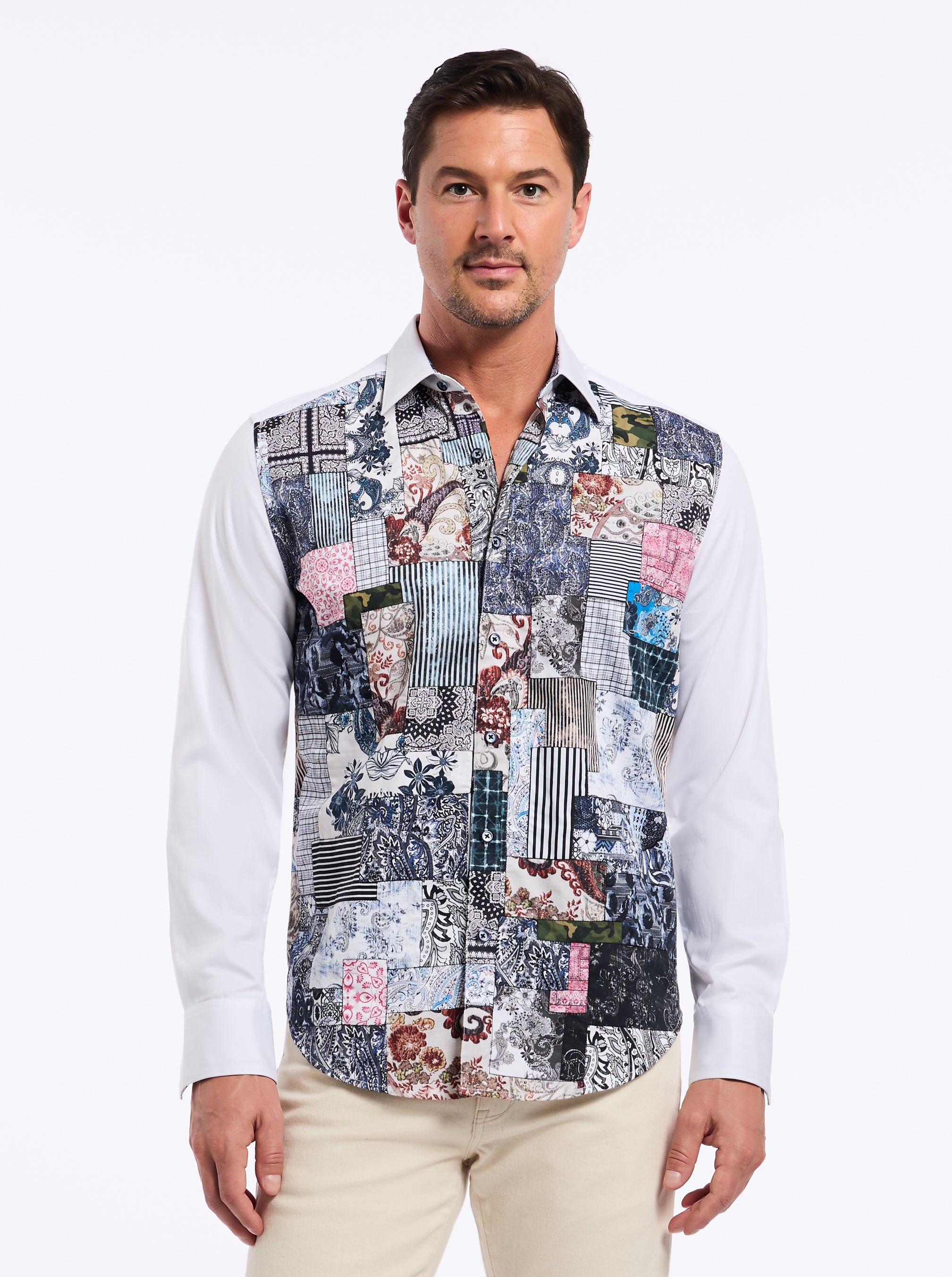 MADEIRA LONG SLEEVE BUTTON DOWN SHIRT