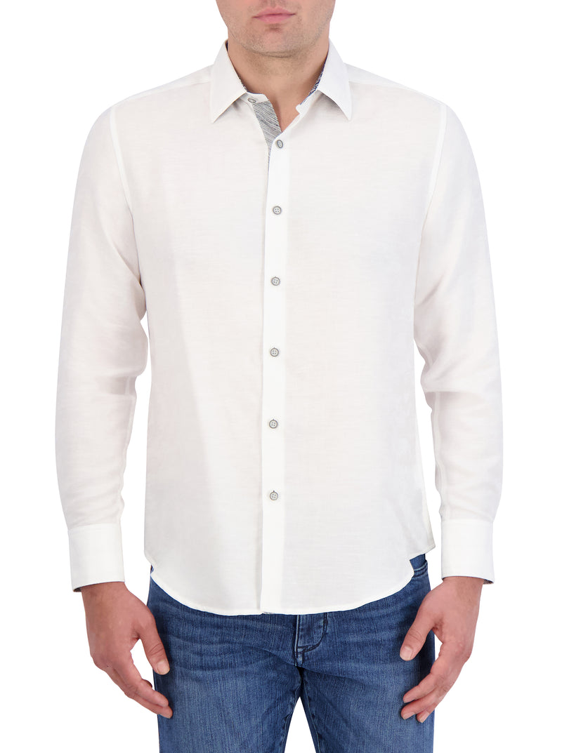POSEIDON LONG SLEEVE BUTTON DOWN SHIRT