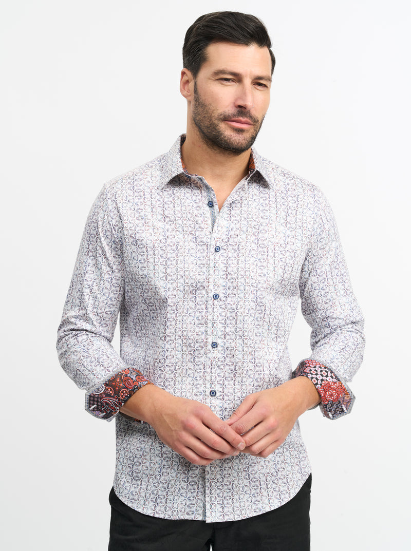 NELSON LONG SLEEVE BUTTON DOWN SHIRT