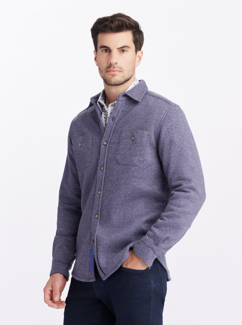 BARFORD LONG SLEEVE KNIT SHIRT JACKET