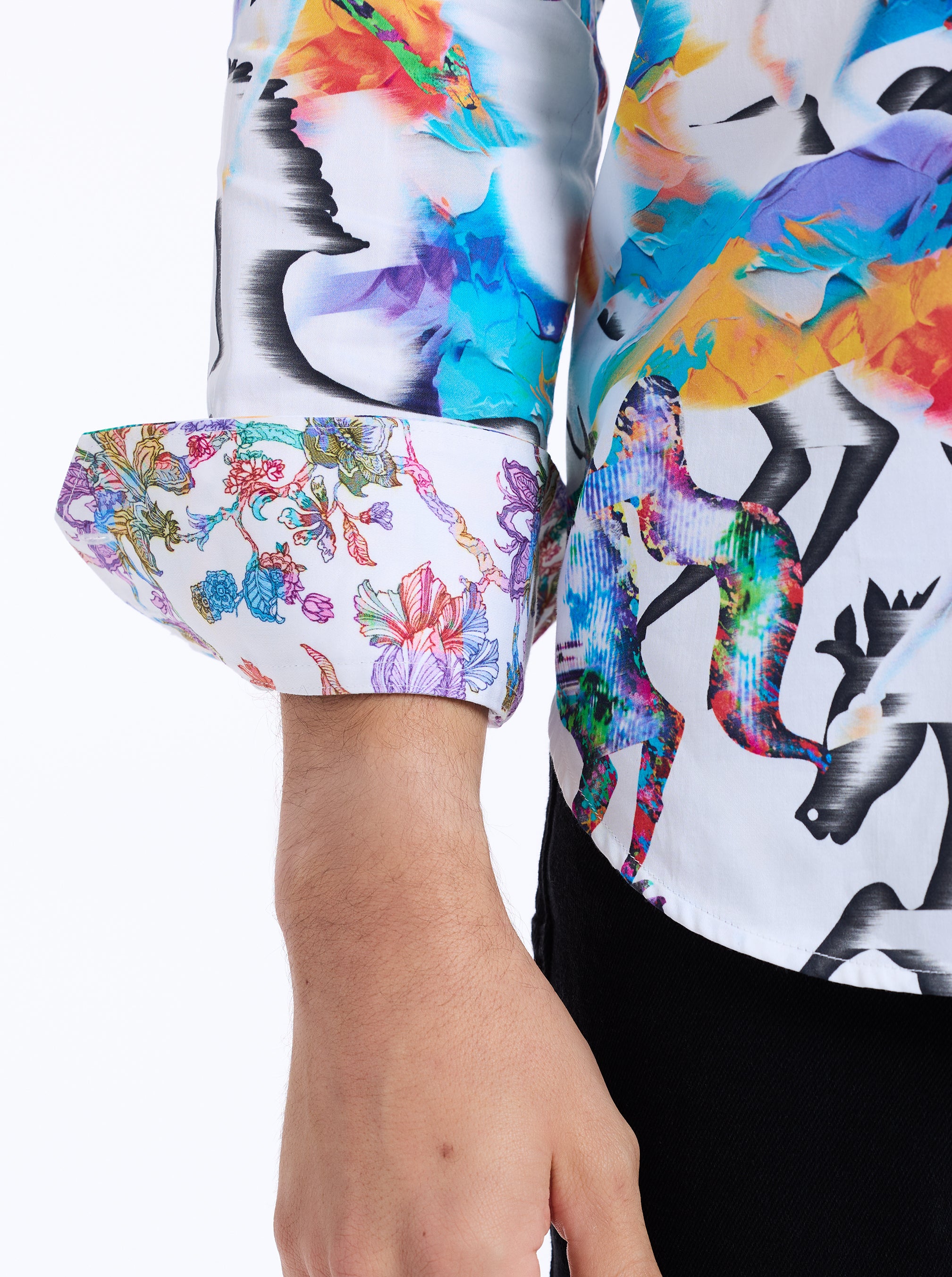 MANE EVENT LONG SLEEVE BUTTON DOWN SHIRT