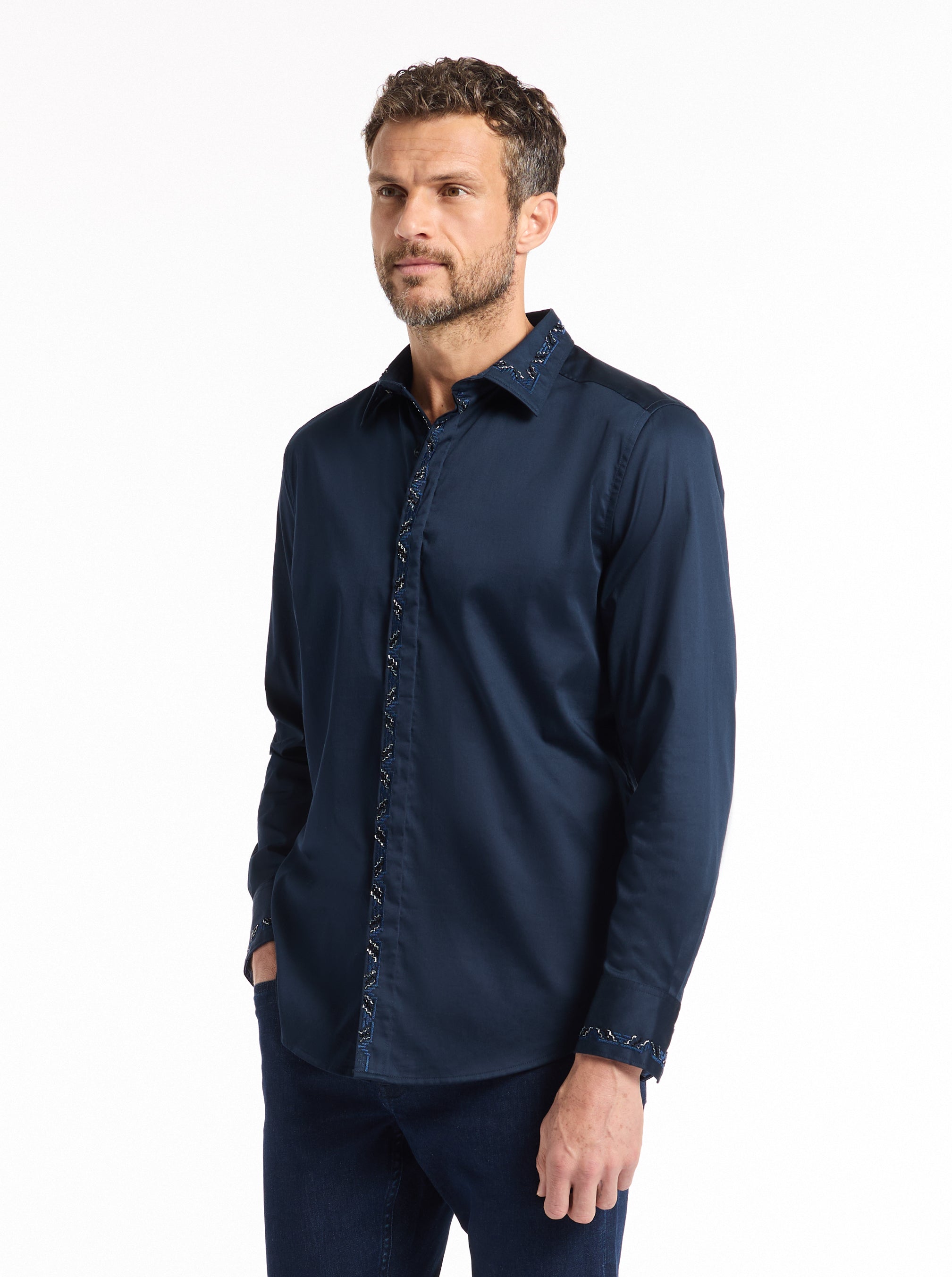 WESCOTT LONG SLEEVE BUTTON DOWN SHIRT