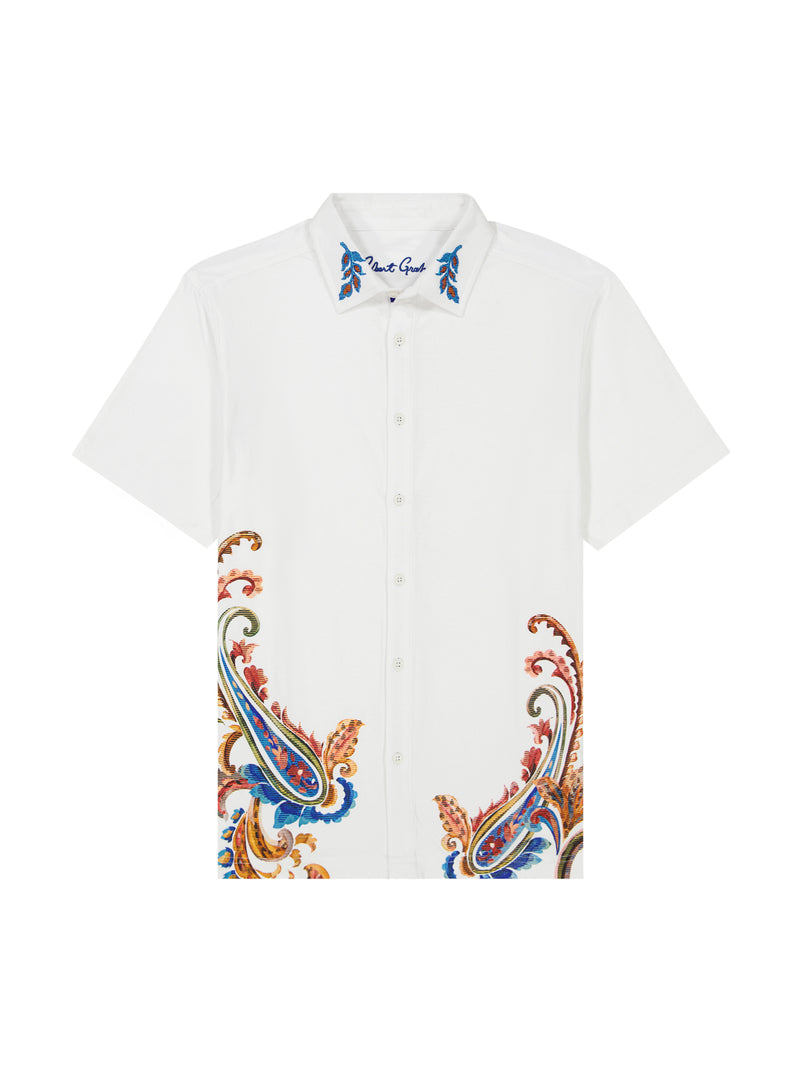 FICANO SHORT SLEEVE BUTTON DOWN SHIRT