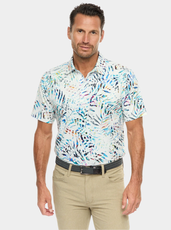 ISLAND PALM SHORT SLEEVE POLO