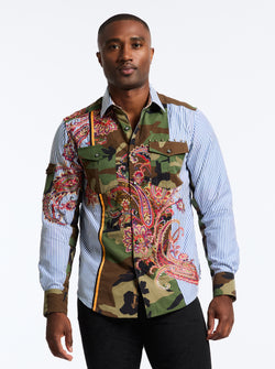 LIMITED EDITION THE LOVE & PEACE LONG SLEEVE BUTTON SHIRT