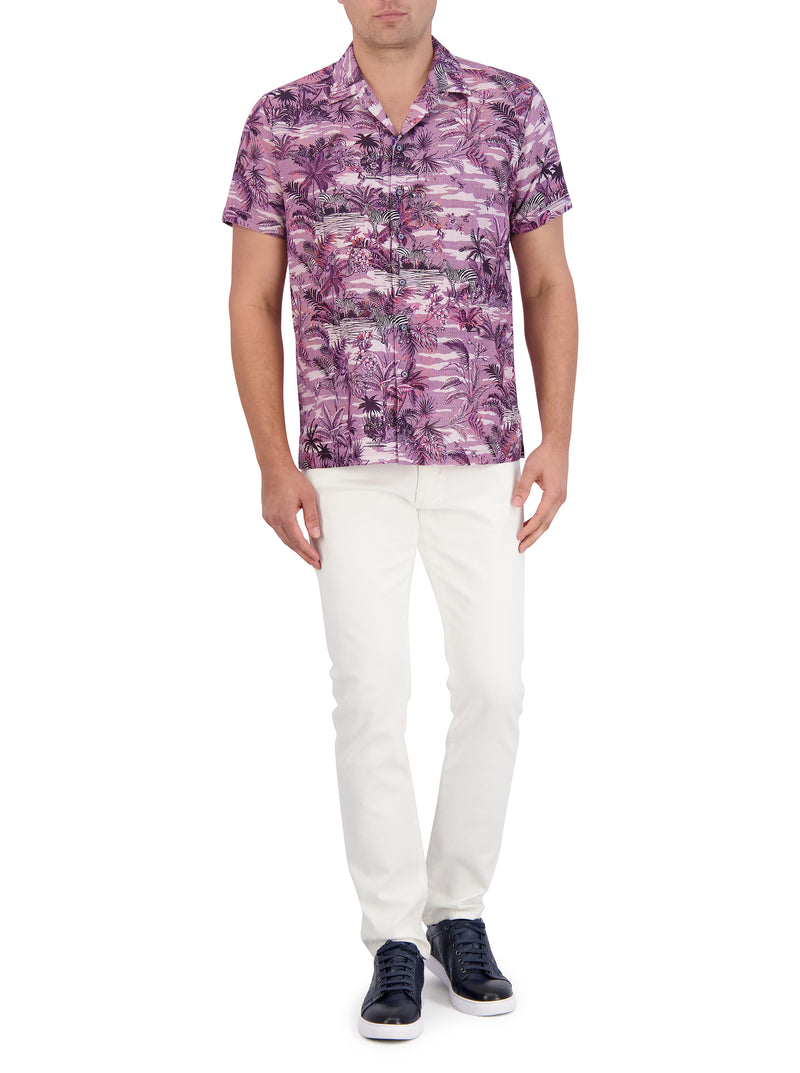 MAKARA SHORT SLEEVE BUTTON DOWN SHIRT