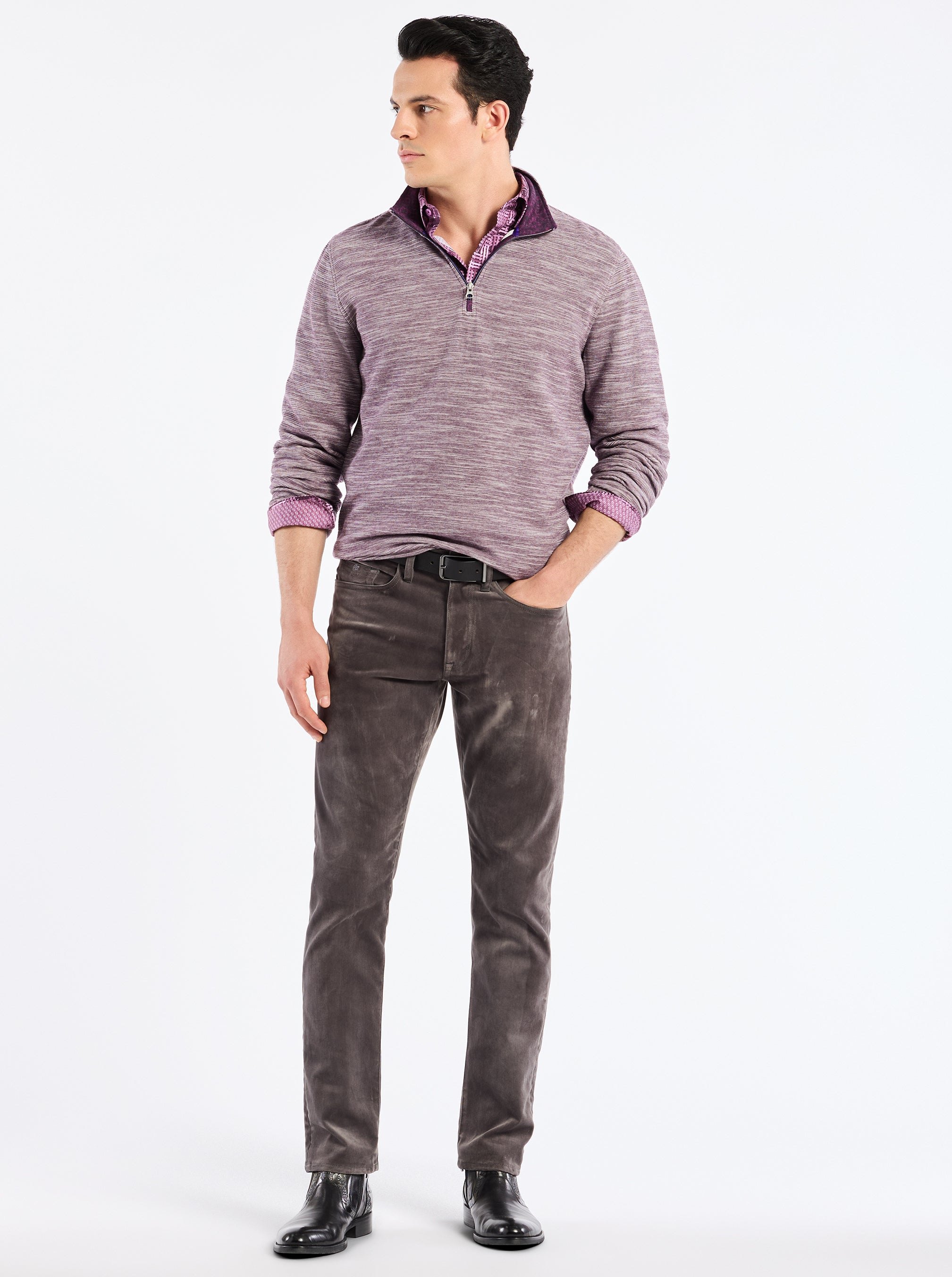 LEDSON LONG SLEEVE KNIT SHIRT