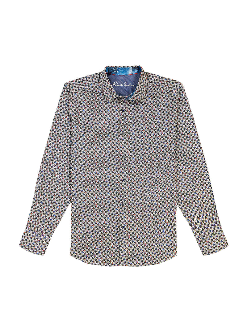 SPUN OUT LONG SLEEVE BUTTON DOWN SHIRT