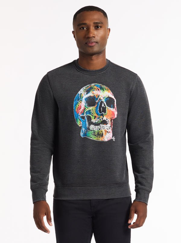 NEON BONES LONG SLEEVE KNIT SHIRT