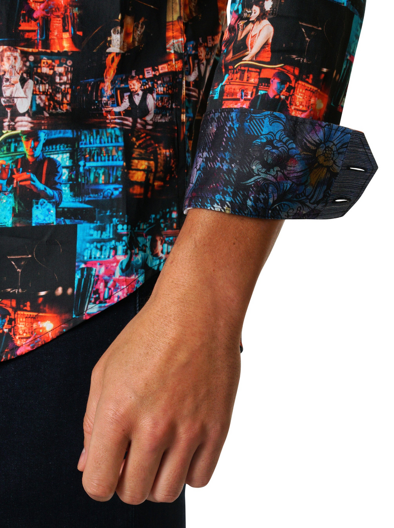NOVAK LONG SLEEVE BUTTON DOWN SHIRT